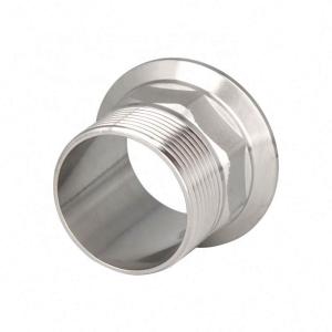Quality Forged Sanitary Stainless Steel Male Thread Pipe Fitting Tri Clamp Adapter for Dairy wholesale