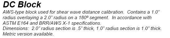 Astm E164-2013 Distance Depth Gauge Calibration Block