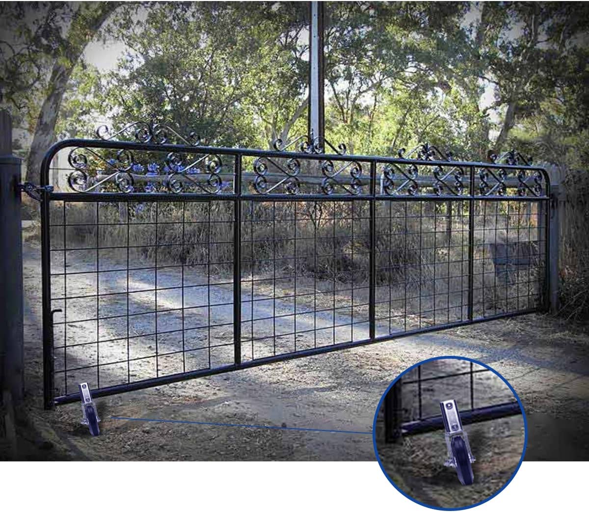 Single-side Bracket Gate Helper roller wheels for sliding gate wheels and Customized