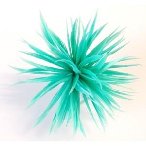 Quality Event Party Supplies 10*10 cm Goose Biot Feather Flower Mount with Wire Accessory wholesale