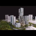 Scale Miniature Building Models Aedas 1/150 Shenzhen Longgang Ecological
