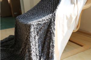 Quality Micro Plush Double Sided Faux Fur Blanket , Super Soft Fake Fur Throw Blanket wholesale