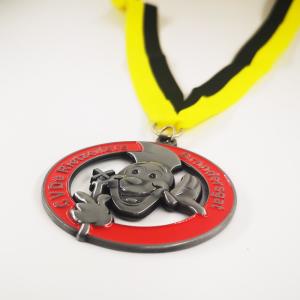 Quality Black Nickel Plating Collectible Medal 3D Carnival Celebration Medal With Ribbon wholesale