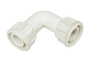 White 1'' Thread Plastic Elbow Fitting Fuel Transfer Pump Parts