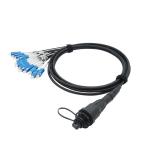 Outdoor 12 Core SC UPC 0.9mm 3M IP68 Fiber Optic Patch Cords