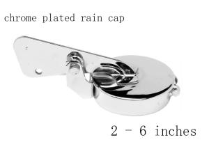 Quality 3 Inch Chrome Plated 2mm Exhaust Pipe Cap wholesale
