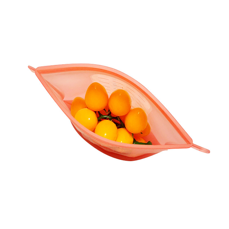 Zip Seal Silicone Kitchen Utensils Leakproof Travelling Airtight Sandwich Refrigerator Bag