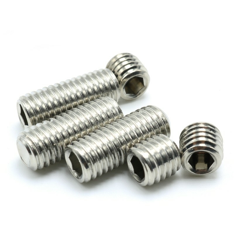High Strength Black Oxide Round Flat End Slotted Machine Set Screw with Custom Common