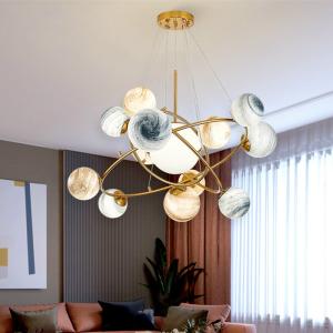 Quality LED glass globe pendant light Wandering Earth planet chandelier(WH-MI-238) wholesale