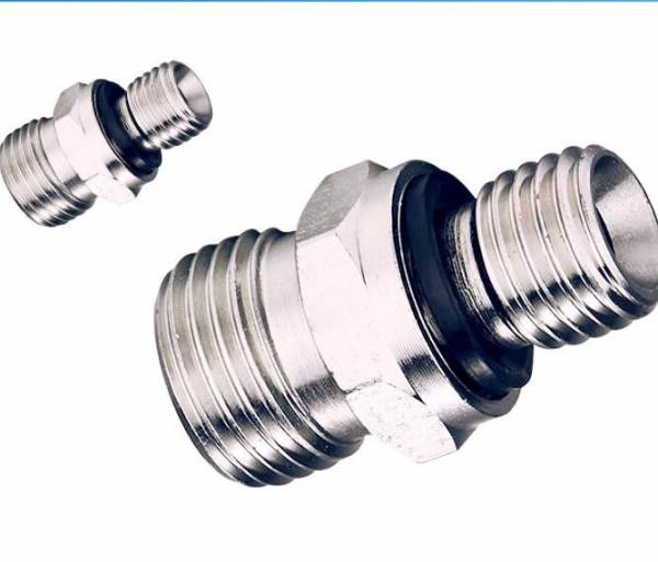 Silver Hexagon Head Type Reusable Hydraulic Hose Fittings for Stainless Steel