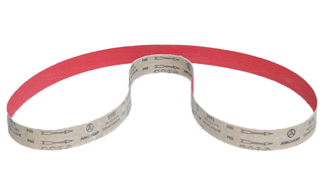 Ceramic Alumina Metal Polishing Sandpaper Y - Wt Polyester Cloth Sanding Belts Coating