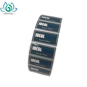 Quality 3x5cm Eau De Toilette Adhesive Vinyl Stickers , Perfume Bottle Stickers wholesale
