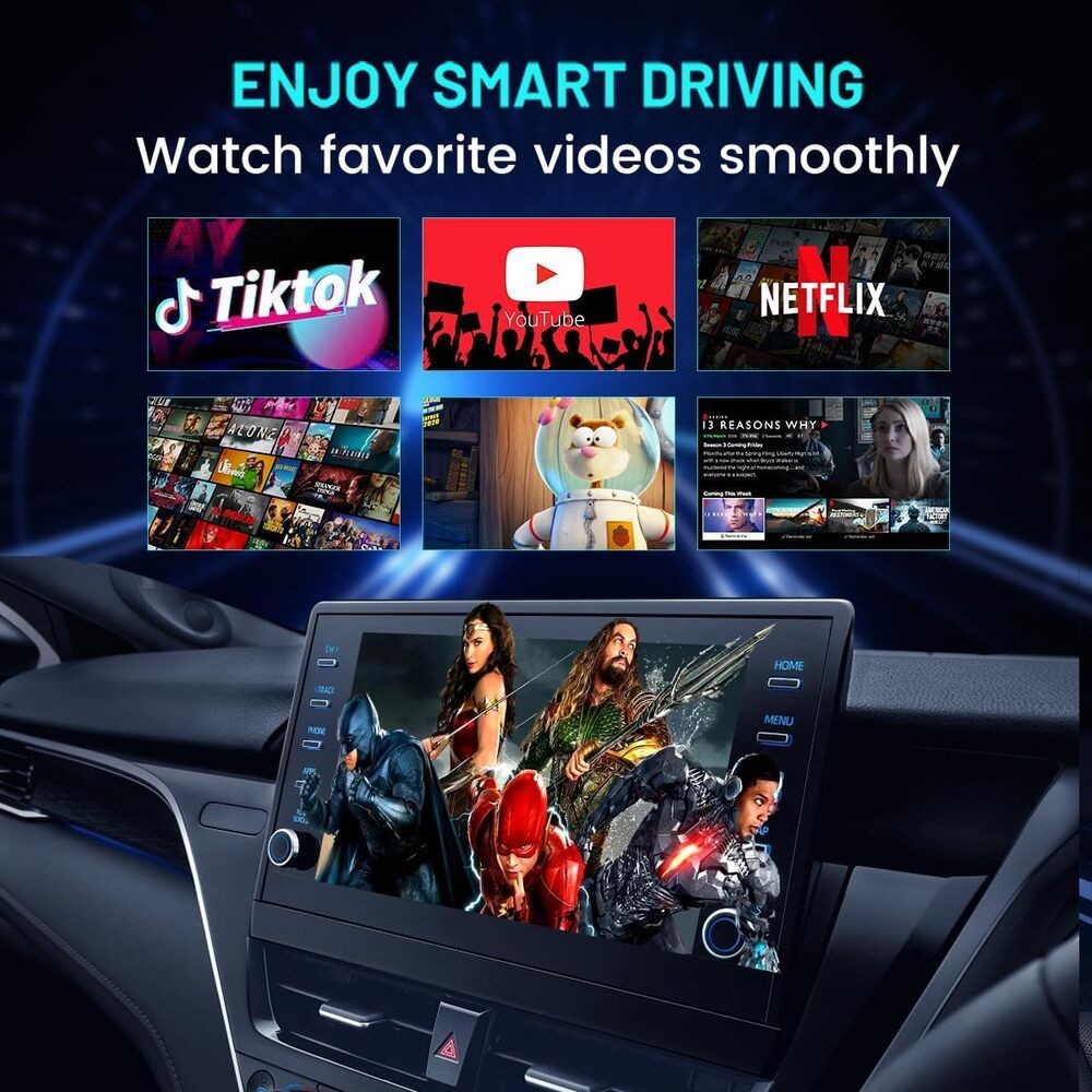 TBox-Plus 64GB GPS car accessories Android 13 Ai Box Wireless Adapter Carplay Android Auto Black Myth Wukong