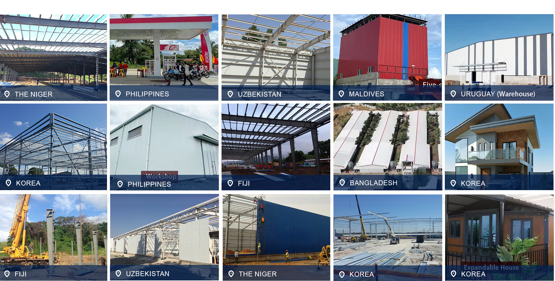 Portable Hangar Steel Frame Warehouse Construction Customized Lightweight Affordable