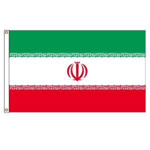 Quality Iran Knit Polyester 110g Asian Countries Flags CMYK Printing 3x5ft wholesale