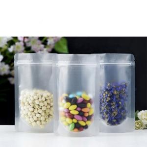 Quality Frosted Plastic Zipper Bag Made Craft Food Packaging Printed Stand Up Pouch Bag wholesale