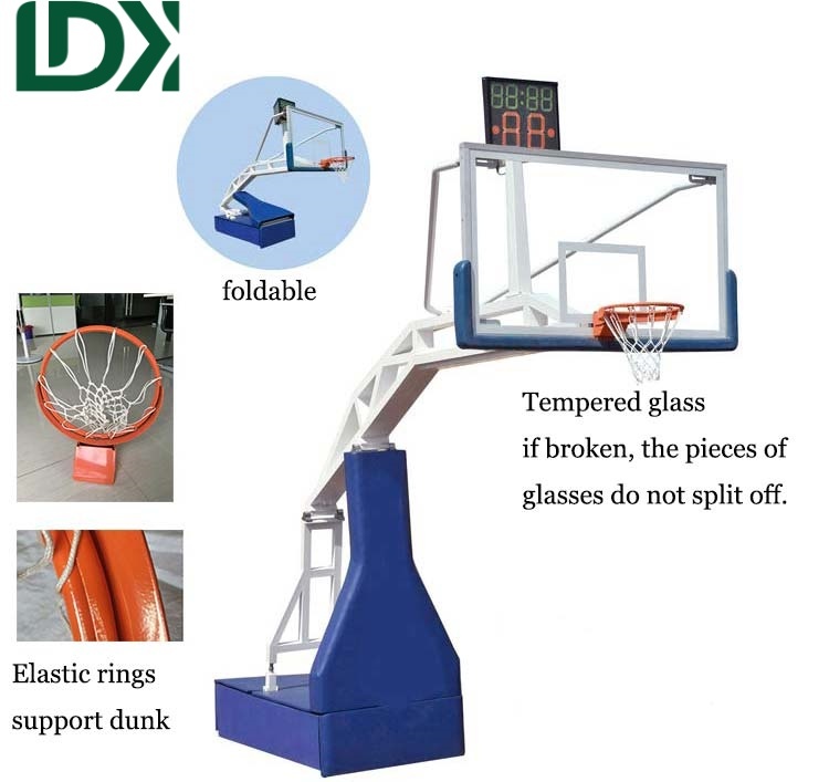 Stadium Training Basketball Stand Portable Hydraulic Basketball Hoop For Sale