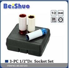 3PCS SOCKET SET SOCKET WRENCHES TOOL BOX BITS BOX