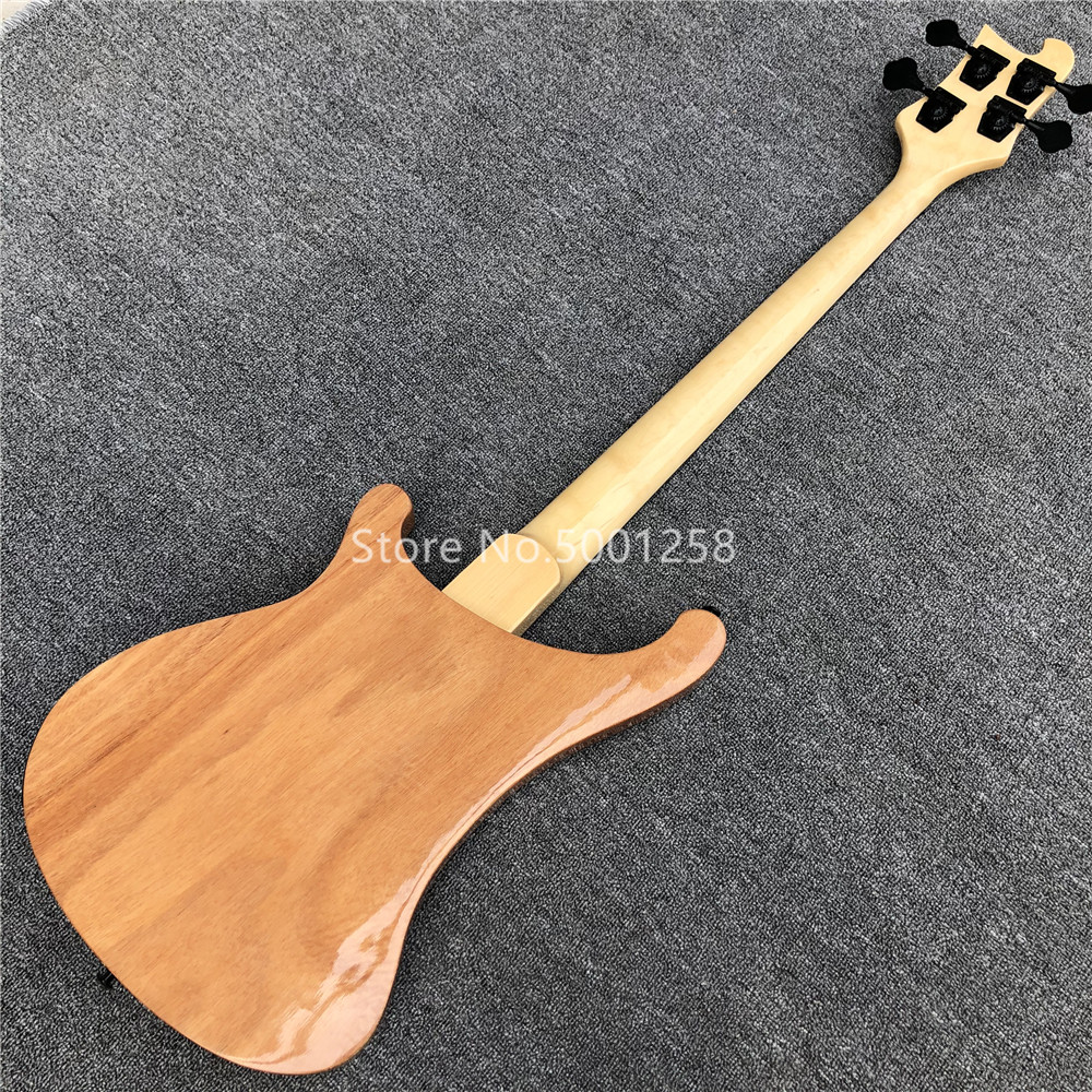 Natural 4003 rickenback 4 string Bass Guitar,Quality assurance,Black hardware Ricken Electric Bass,free shipping