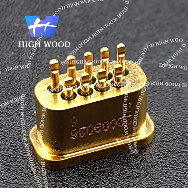 J30J SERIES glass sintered gas sealed rectangular electrical connector, J30JM1-9ZKS19
