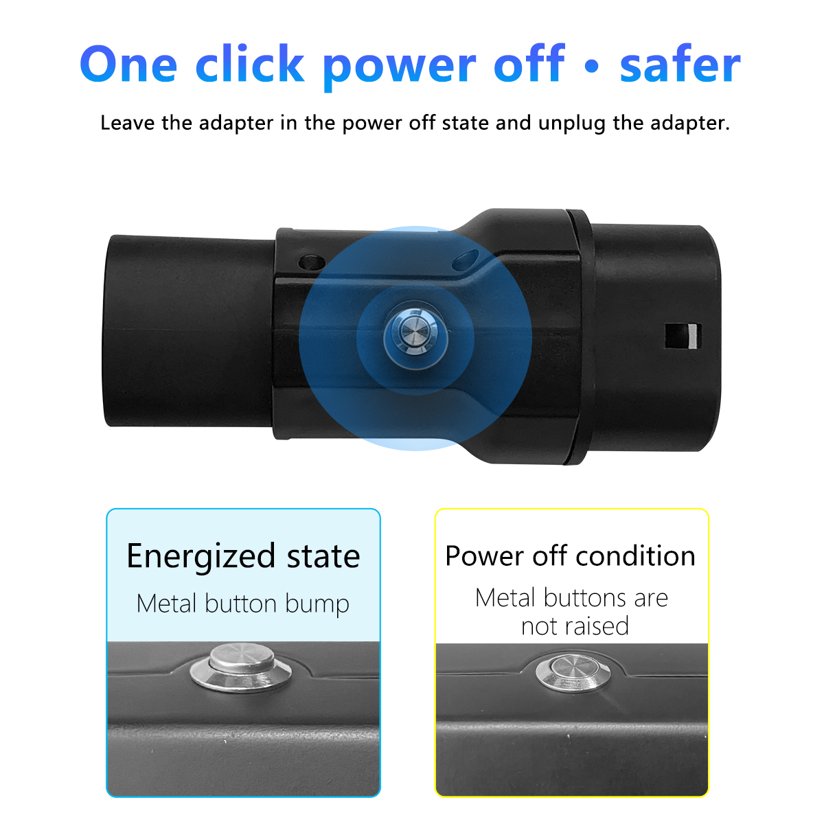 32A Rated Current NACS 7KW Type1 to Type2 Inlet Eu Car Charging Adapter Type2 Electric Vehicle Charging Pile Vehicles