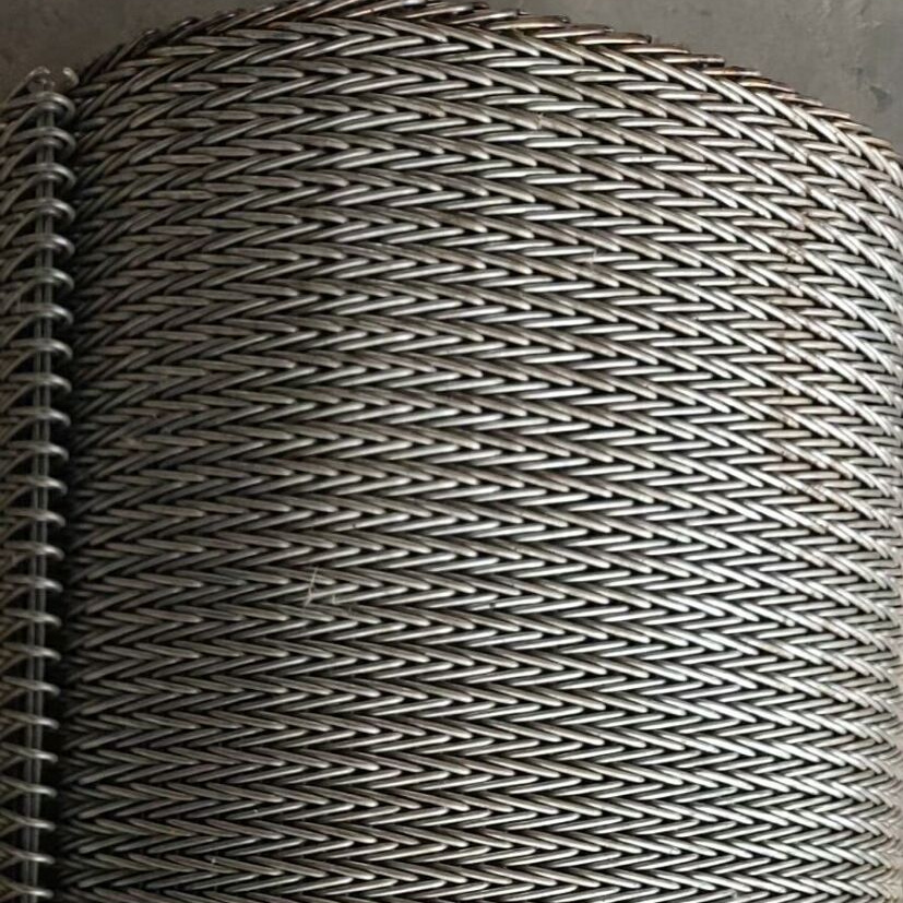 Stainless Steel Compound Weave Conveyor Belt for Muts Bolts Nail