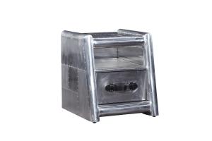 Quality Genuine Leather Handle Vintage Antique Storage Trunk 1 Drawer Strong Canvas For Office wholesale