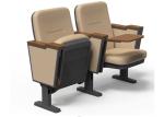Safe Plastic Auditorium Theater Chairs With Folded Writing Pad for Conference