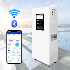 Quality Long Cycle Life 7-inch Touch Screen 48V Solar Battery WIFI/Bluetooth 10KWH Lifepo4 wholesale