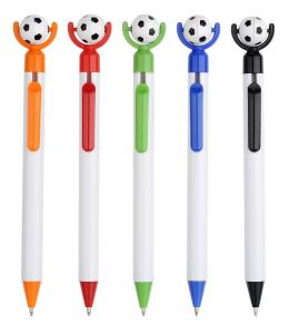Quality football shape click promotional advertising logo slogan promotion ballpoint pen wholesale