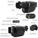 1080P Hunting Thermal Binoculars Monocular Infrared 5x Digital Zoom