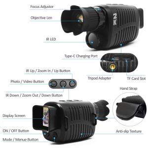 Quality 5X Digital Zoom Infrared Night Vision 1.5inch Screen Hunting Night Vision Goggles wholesale