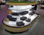 Semi Height Open Display Showcase For Supermarket Vegetables And Fruits