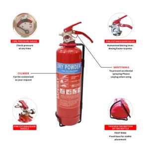 Quality 1KG ABC Fire Suppression System ST12 Dry Powder Fire Extinguisher wholesale