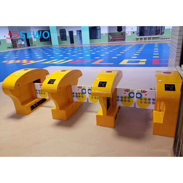 School Kids Turnstile Gate NFC Reader Swing Barrier Turnstile Gate ISO9001 approved