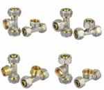 FORGE Brass 90 Degree Elbow Fitting Suitable Filter Ball Check Valve Body 4 Way