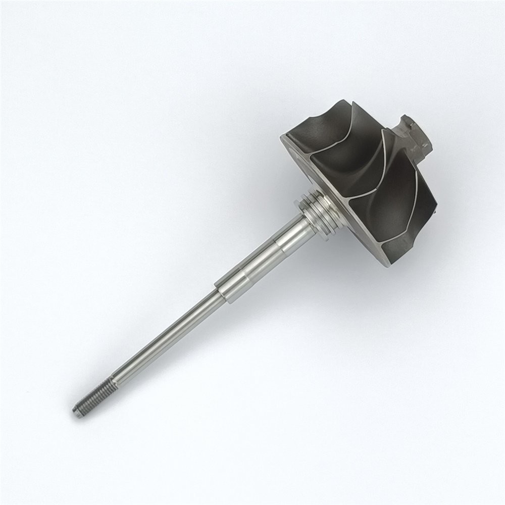 GT22V turbine wheel shaft for 760038-0003 9 blades for turbochargers