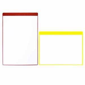 Quality Dustproof PVC Removable Document Holder File Pocket Red Yellow wholesale