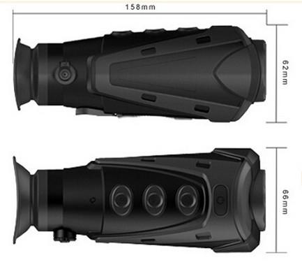 Handheld Infrared Thermal Imaging Goggles , 1500m Marine Security Thermal Vision