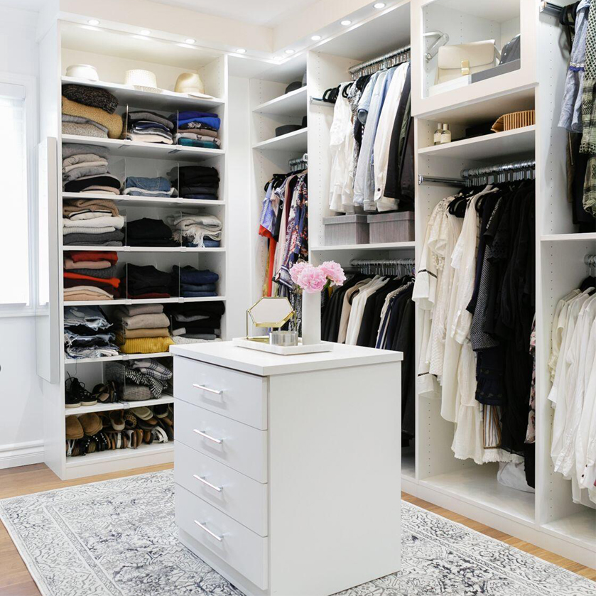 Foldable Modern Design Walk-In Closet for Specific Wardrobe Customizable and Directly