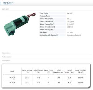 Quality Gear motor MC102C wholesale