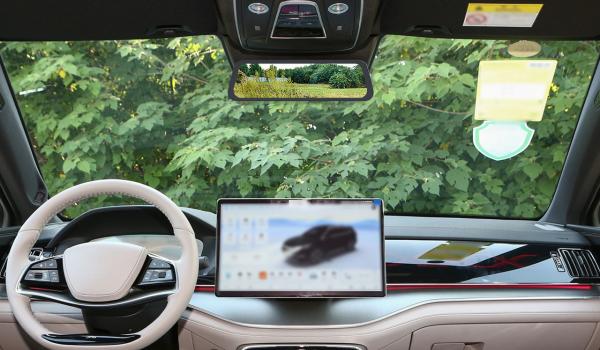 1280x320 Interior Car Mirror Camera 9.35 Inch Touch Electronic Rearview Mirror