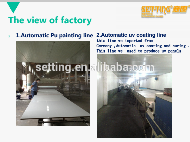 High gloss grey acrylic board for kitchen cabinet doors