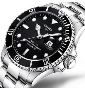 Quality Business Fashionable Automatic Mechanical Watch Black Dial Date Display wholesale