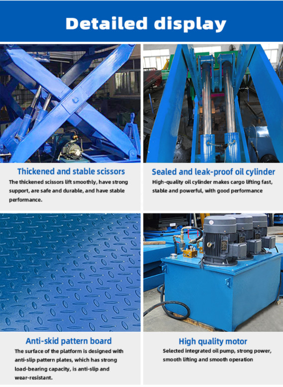 4 Tons Stationary Scissor Lift Table Workbench Stationary Lift Platform