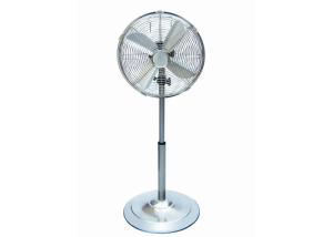 Quality Matellic Safety Grill Electric Stand Fan Heavy Duty Round Base 4 Blade 50W wholesale