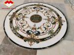 Villa Entrance Green Jade Onyx Flower Waterjet Marble Tiles