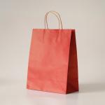 Large Industry Reusable Kraft Paper Tote Shopping Bag For Grocery With
