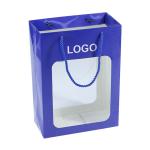 Offset Printing Paper Gift Bags Eco Friendly Kraft Paper Gift Bags With Window