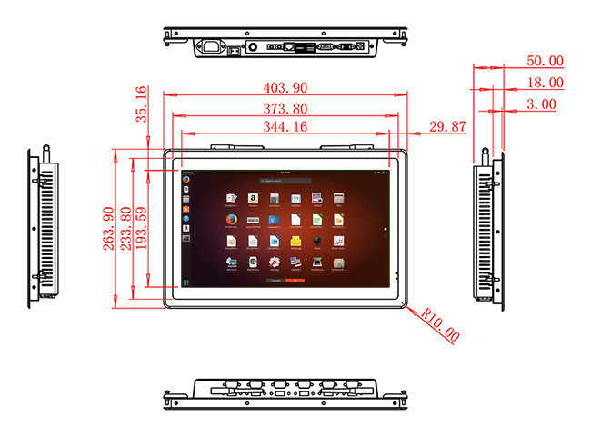 15.6-Inch Precision Linux Display for Factory Automation and Logistics Monitoring